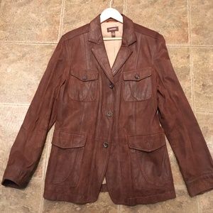 Suede sports jacket